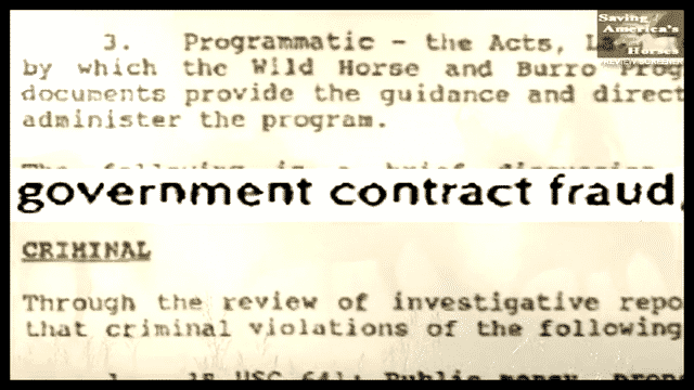 BLM government contract fraud